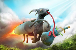 鬼畜《模拟山羊》想当DOTA2信使 号召玩家投票支持