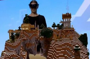 E3 2015：微软E3实机演示虚拟现实眼镜Hololens