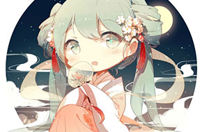 日本官方首套中国风初音手办 国人画师手绘美艳绝伦