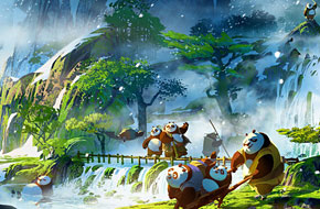 阿宝归故里 《功夫熊猫3》首发场景概念图