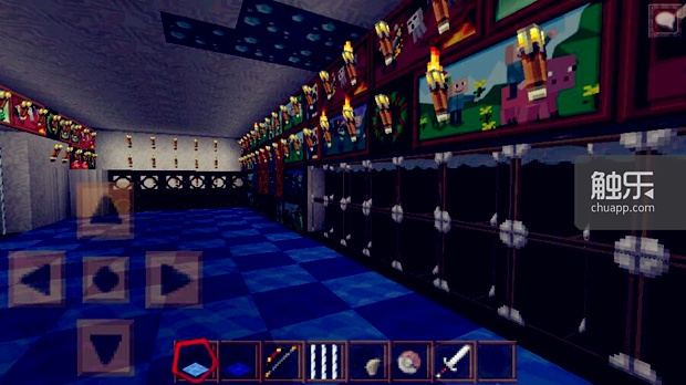 玩Minecraft的小学生